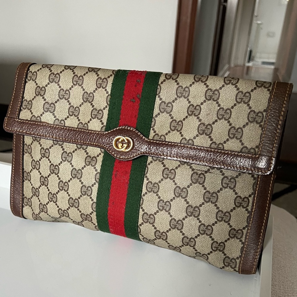 Authentic Gucci Clutch/Cosmetic Bag